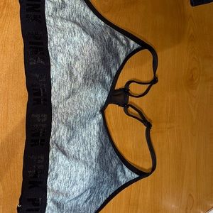 Heather Gray PINK sports bra